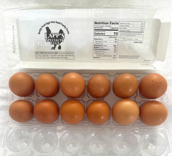 Organic Pastured Raised Brown Eggs