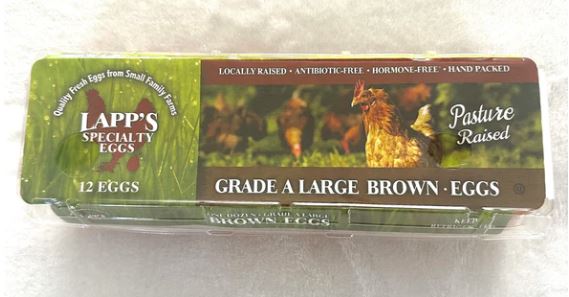 Organic Pastured Raised Brown Eggs