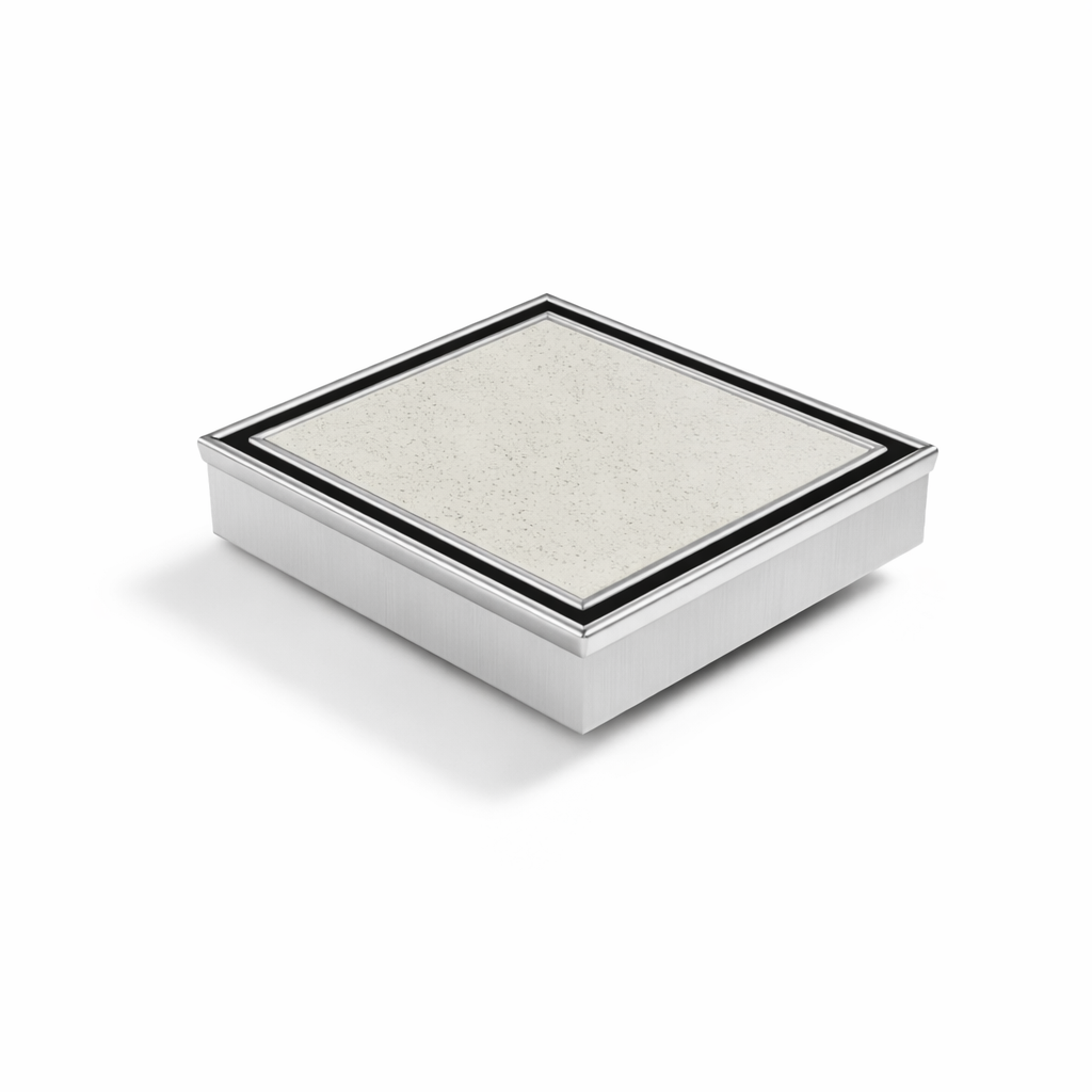 Neston Square Max Tile Insert Grate Stainless Steel