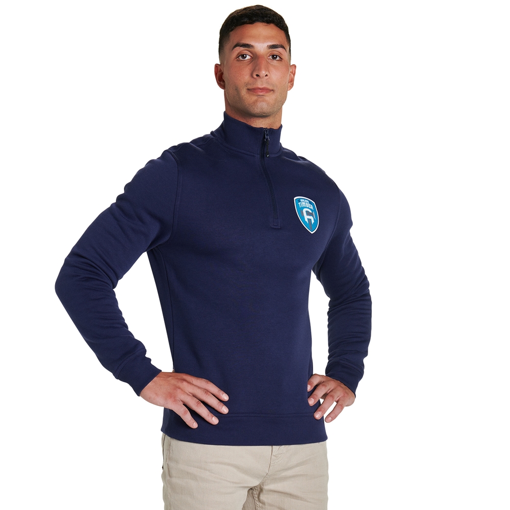 Navy Quarter-Zip Sweatshirt