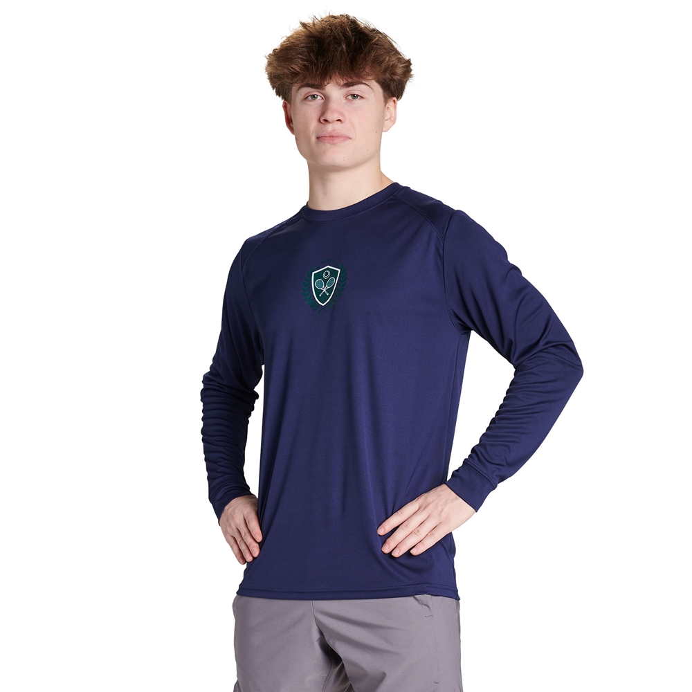 Men's Navy Athletic Long Sleeve Shirt