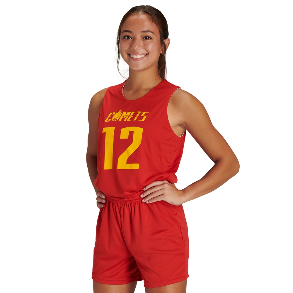 Women's Red Basketball Uniform