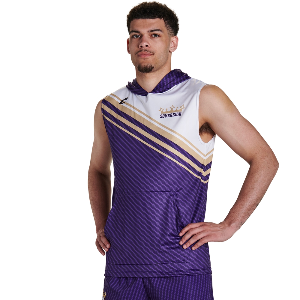 Men's Sleeveless Basketball Hoodie