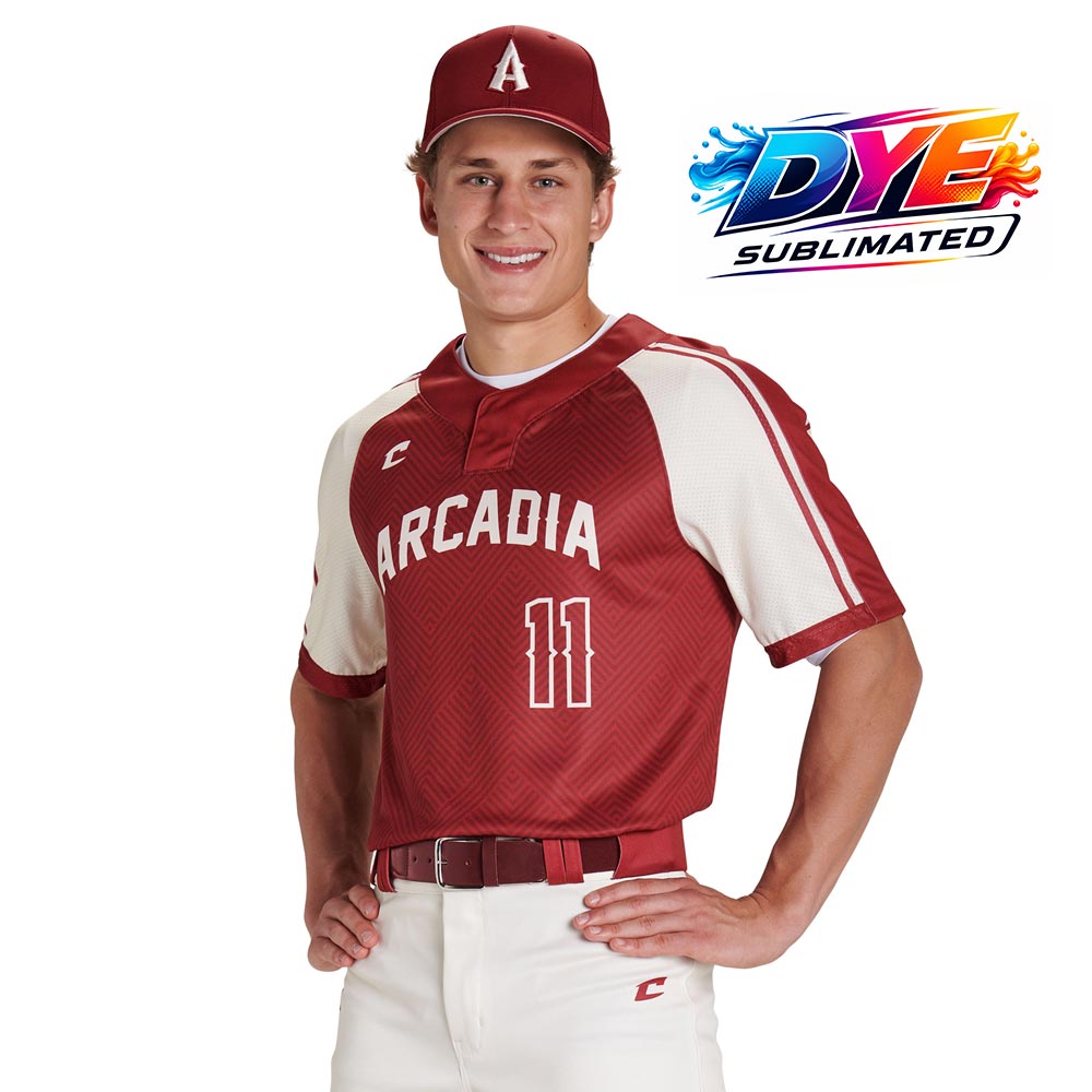 Sublimated 2-Button Short Sleeve Jersey