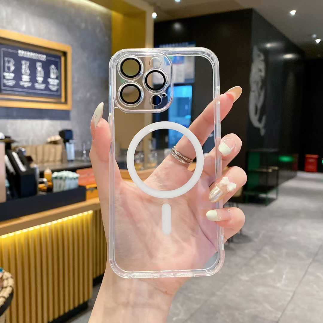 Ultra-thin 1mm Full PC Acrylic Case for iPhone 14 13 12 11 Pro Max PC Shockproof Phone Cases Full Lens Protection Cover