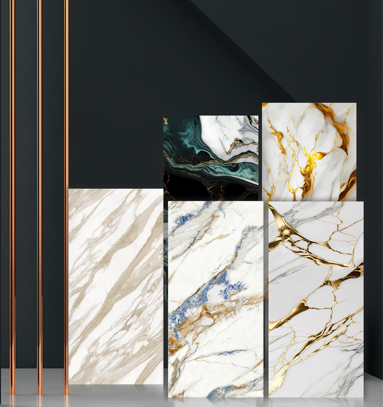 Wholesale Interior Wall Cladding Panels PVC Marble Sheet Wall Panel for Interior Decoration