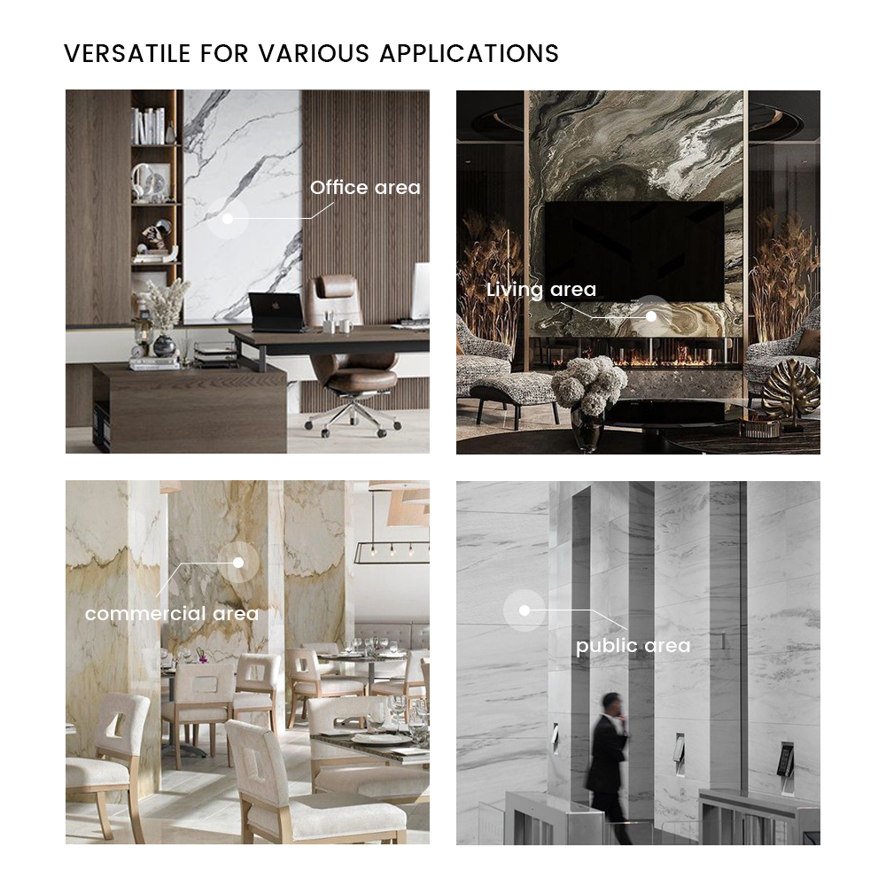 Wholesale Interior Wall Cladding Panels PVC Marble Sheet Wall Panel for Interior Decoration