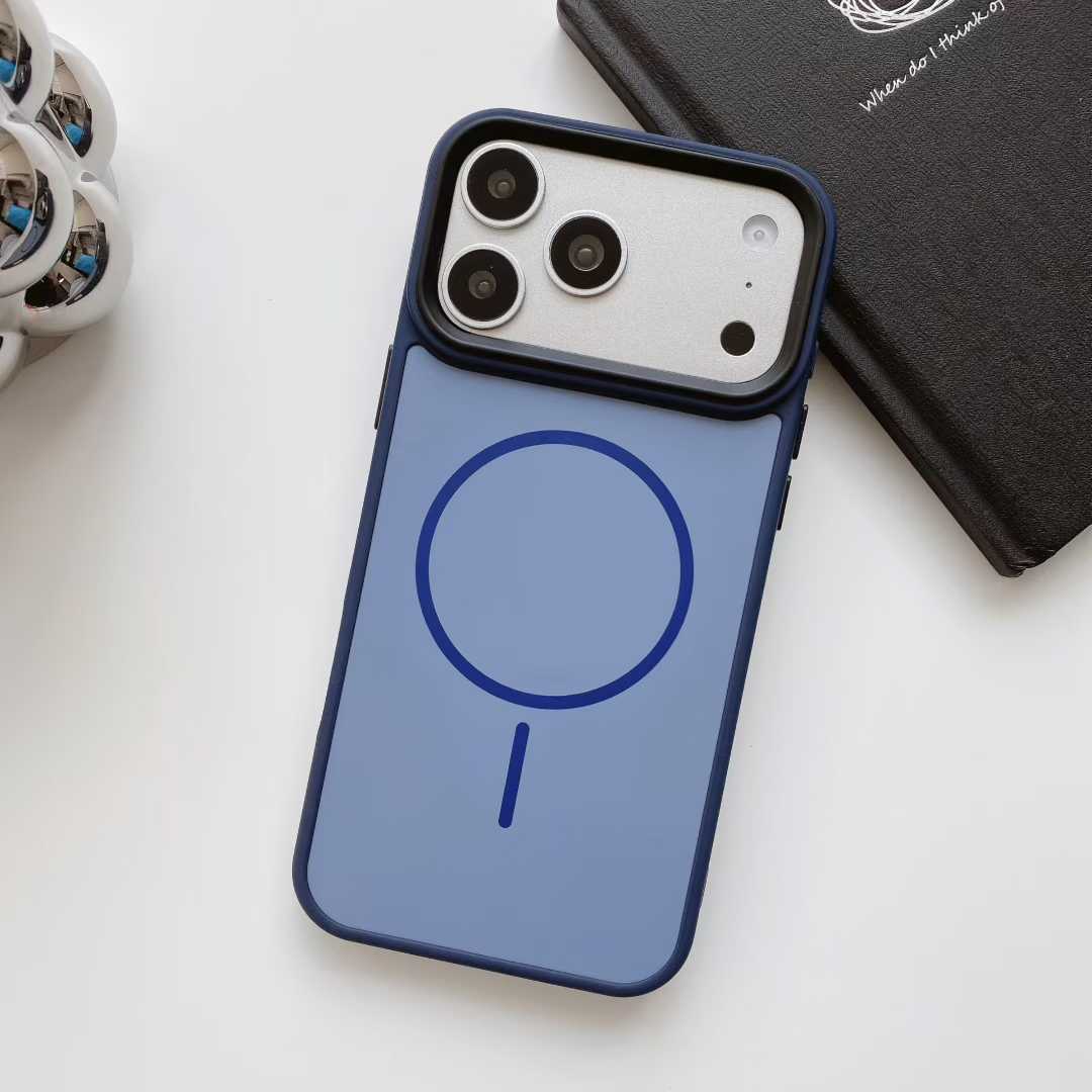 Luxury Matte Skin Shockproof Magnetic Case for iPhone 17 16 15 14 13 12 Pro Max for Samsung S26 Ultra Android Cover Phone case