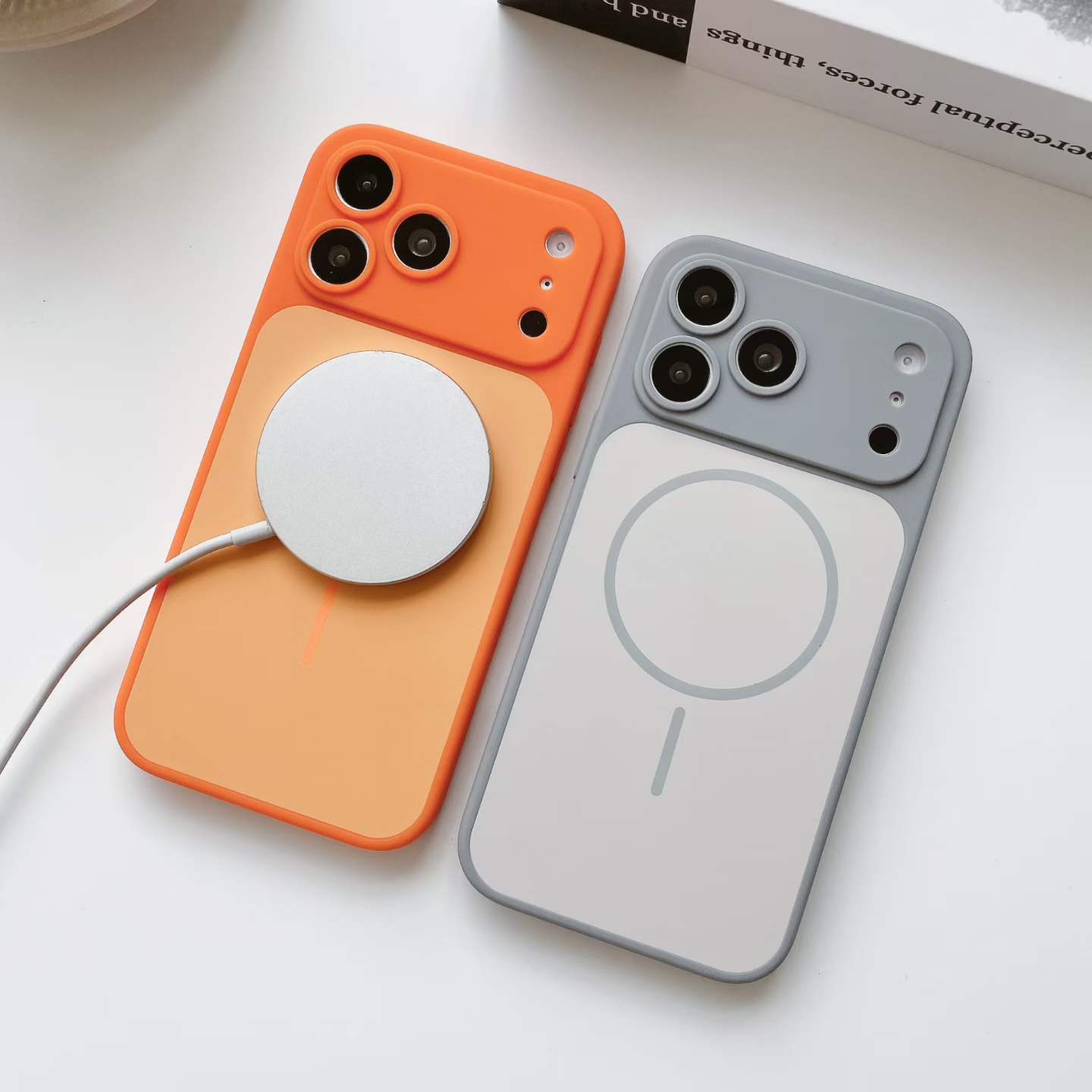 Pure Color Metallic Paint Hard Pc Matte Magnetic Mobile Phone Cases for iphone 17 16 15 14 Pro Max to 17 Appearance