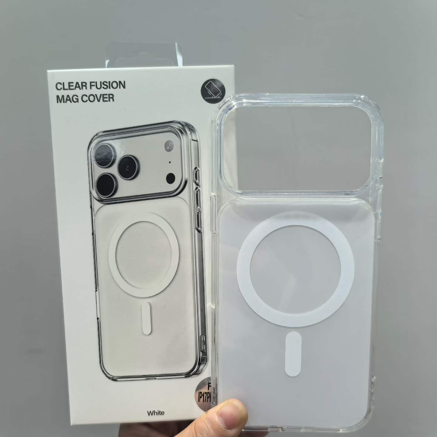 New Luxury Magnetic Phone Case for iPhone 17 16 15 14 13 Clear Wireless Charging Mobile Phone Cover for iPhone 17 Pro