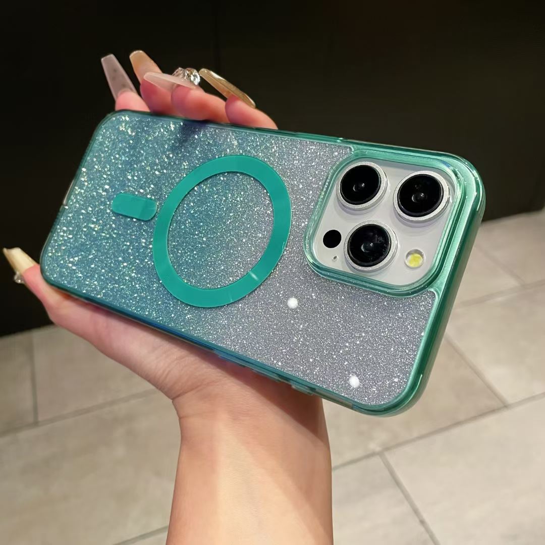 Crystal Luxe | Premium Gradient Acrylic iPhone Case with Ultra-Clear TPU (iPhone 15/16 Pro Max)