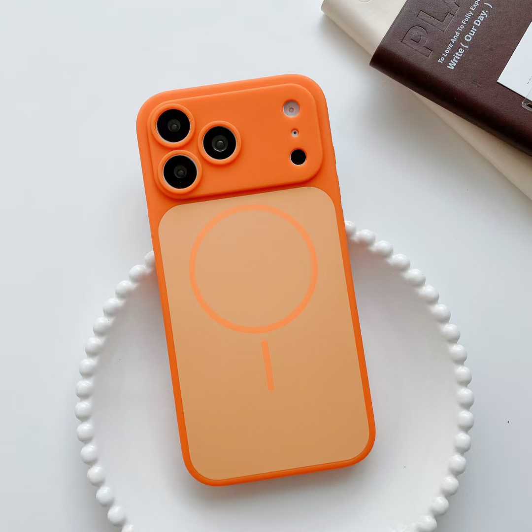 Pure Color Metallic Paint Hard Pc Matte Magnetic Mobile Phone Cases for iphone 17 16 15 14 Pro Max to 17 Appearance