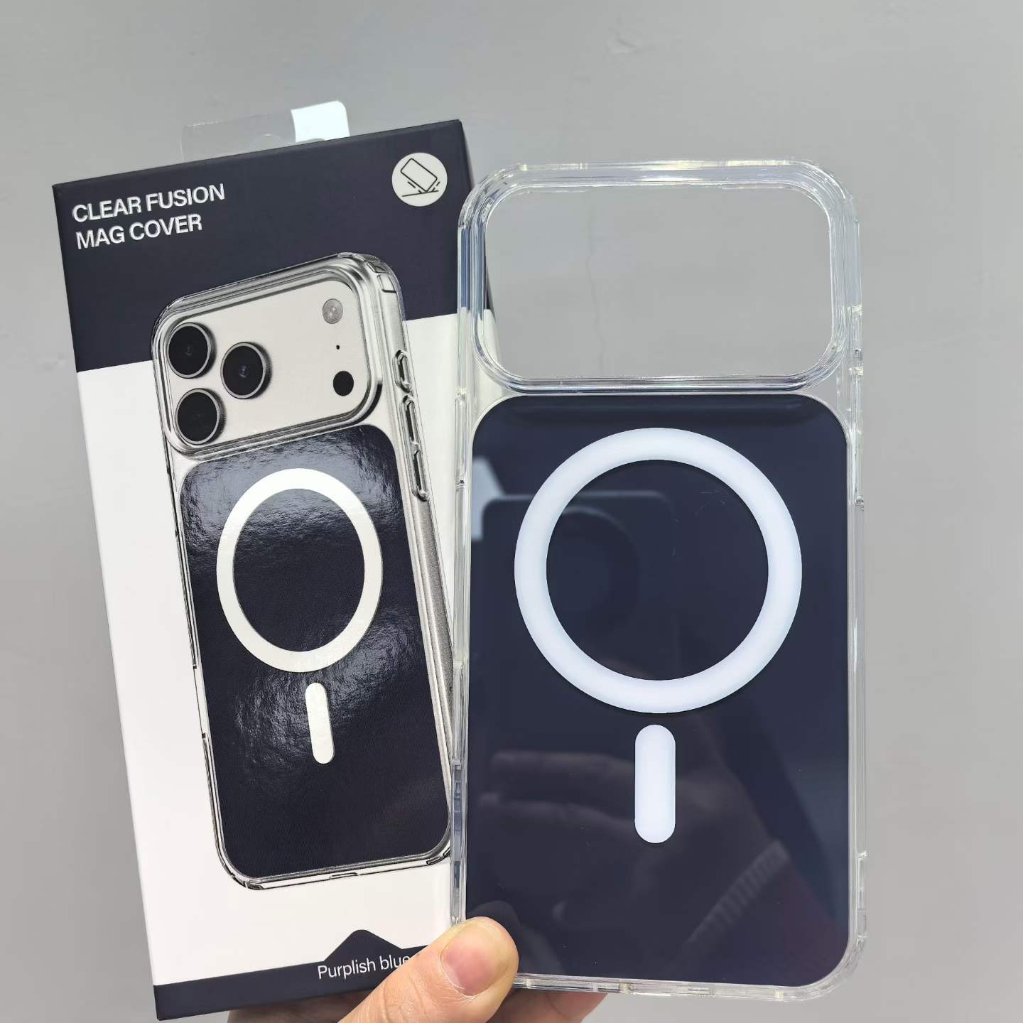 New Luxury Magnetic Phone Case for iPhone 17 16 15 14 13 Clear Wireless Charging Mobile Phone Cover for iPhone 17 Pro