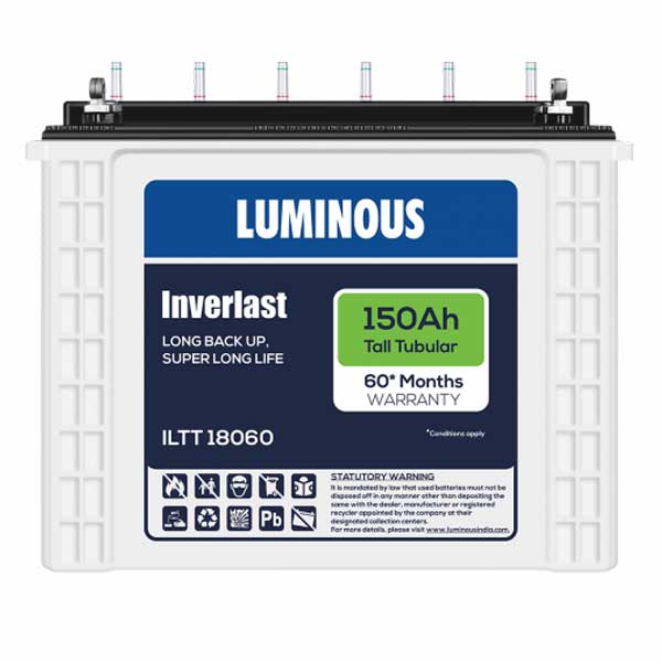 Luminous ILTT18060 150AH Tall Tubular Battery