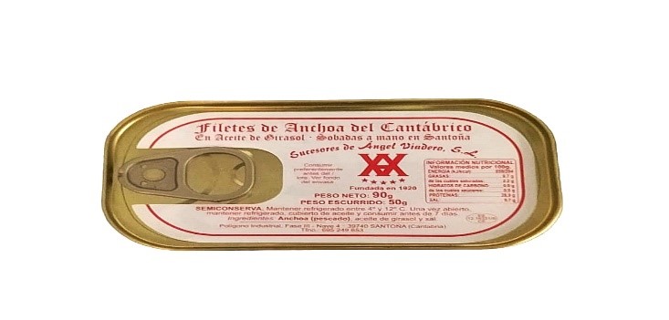 Filetes de Anchoa del Cantábrico