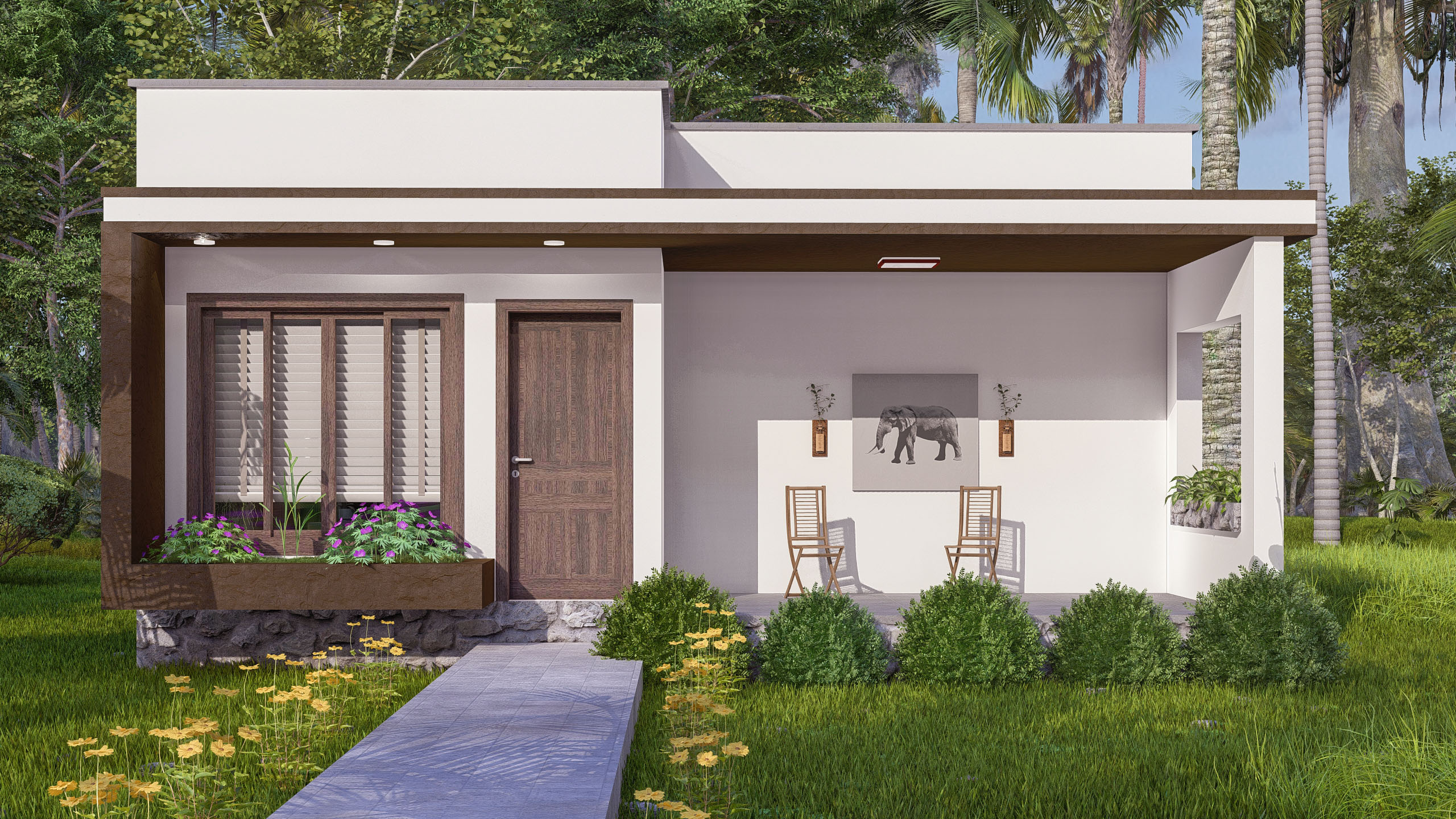 CASA PEQUENA E MODERNA