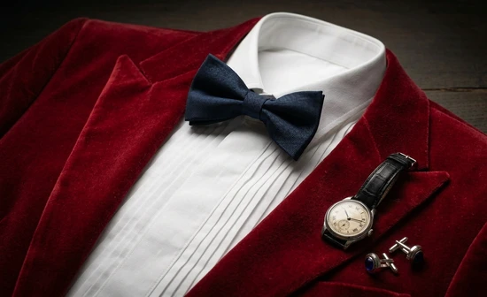 Navy Blue Bow Tie