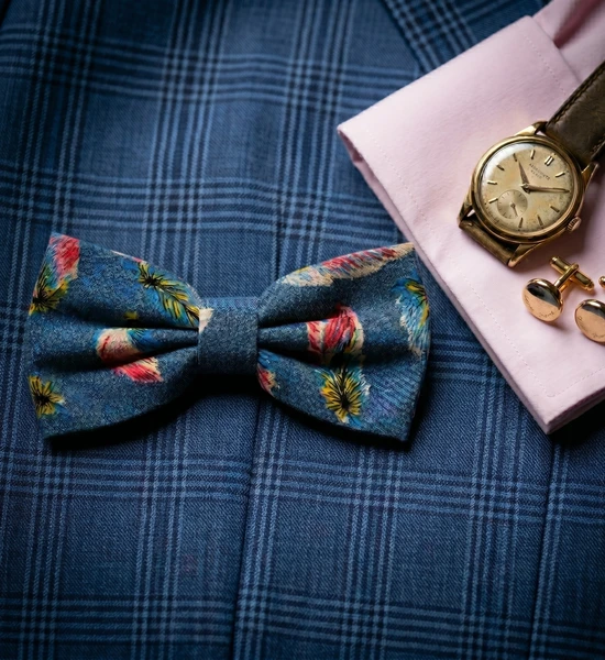 Feather Bow Tie