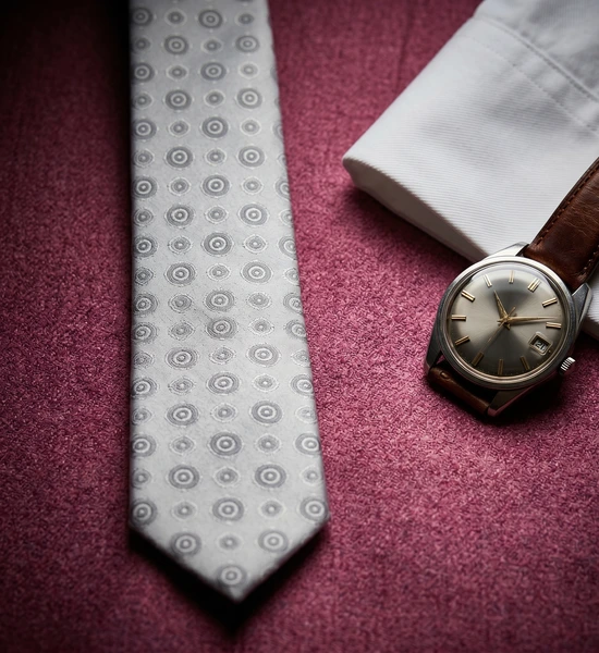 Silver Skinny Tie