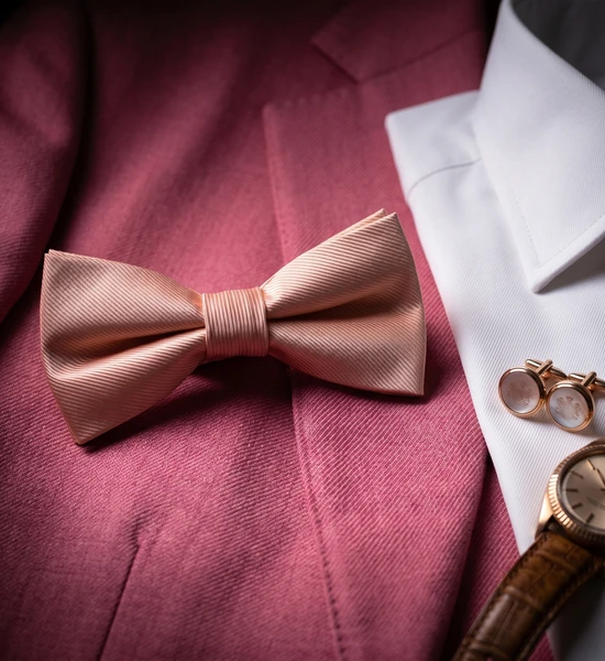 Peach Bow Tie