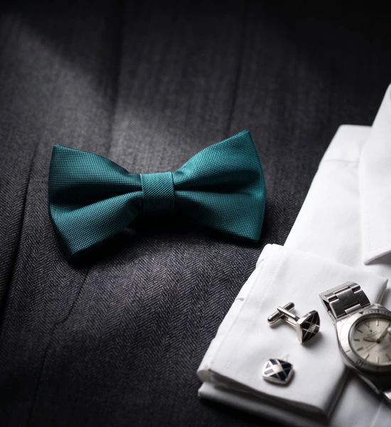 Teal Blue Bow Tie
