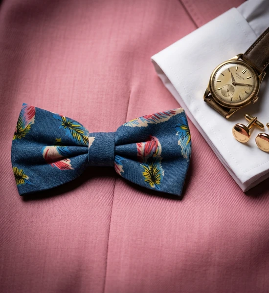 Feather Bow Tie