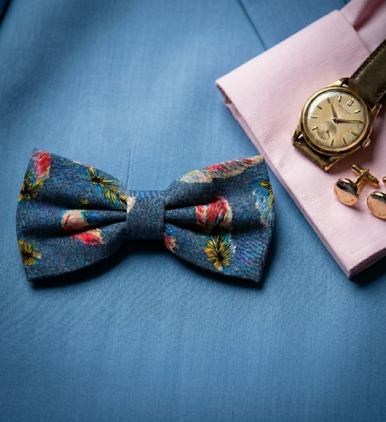 Feather Bow Tie