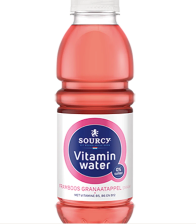 Sourcy Vitamin Water Framboos Granaatappel 50CL