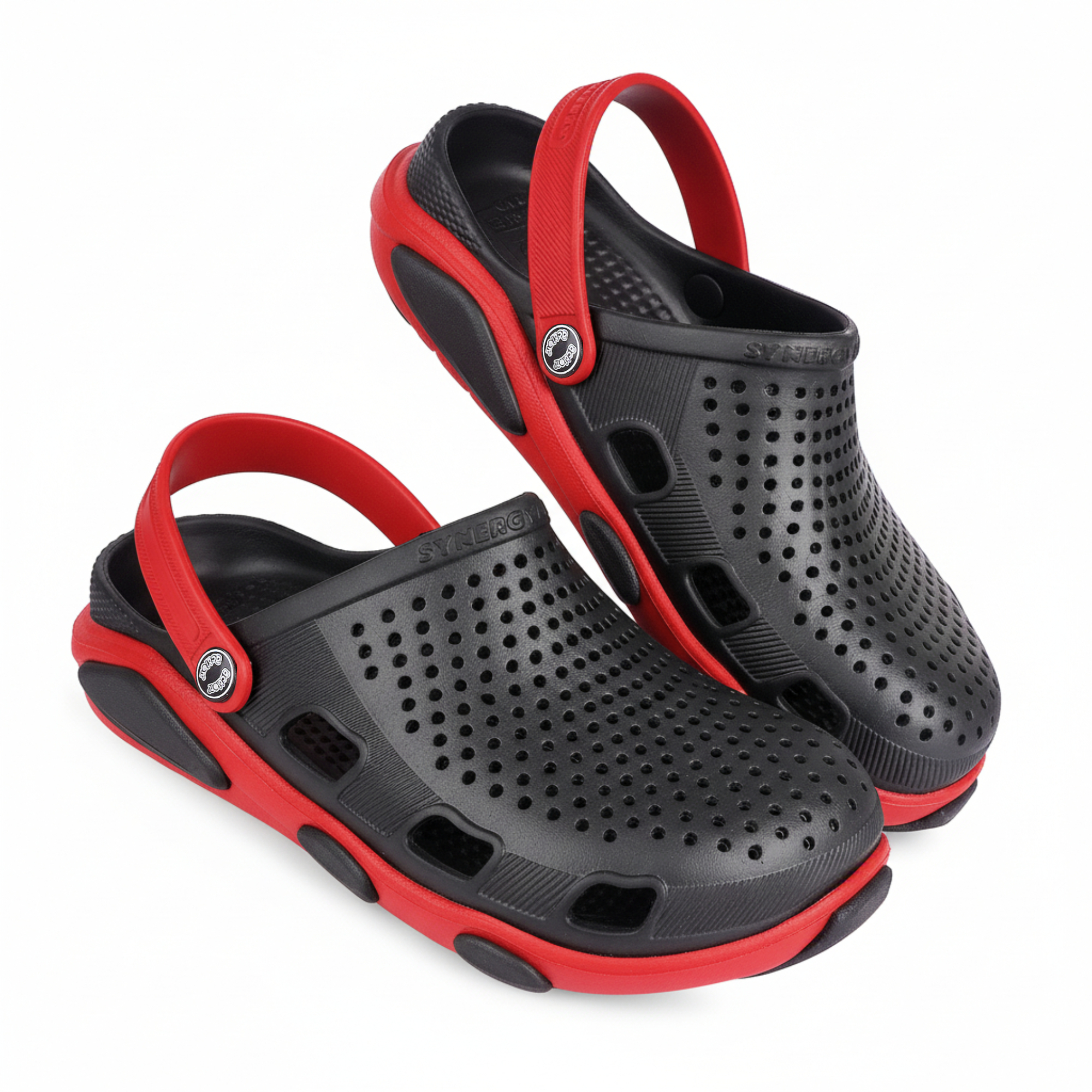 Clogs Black Red