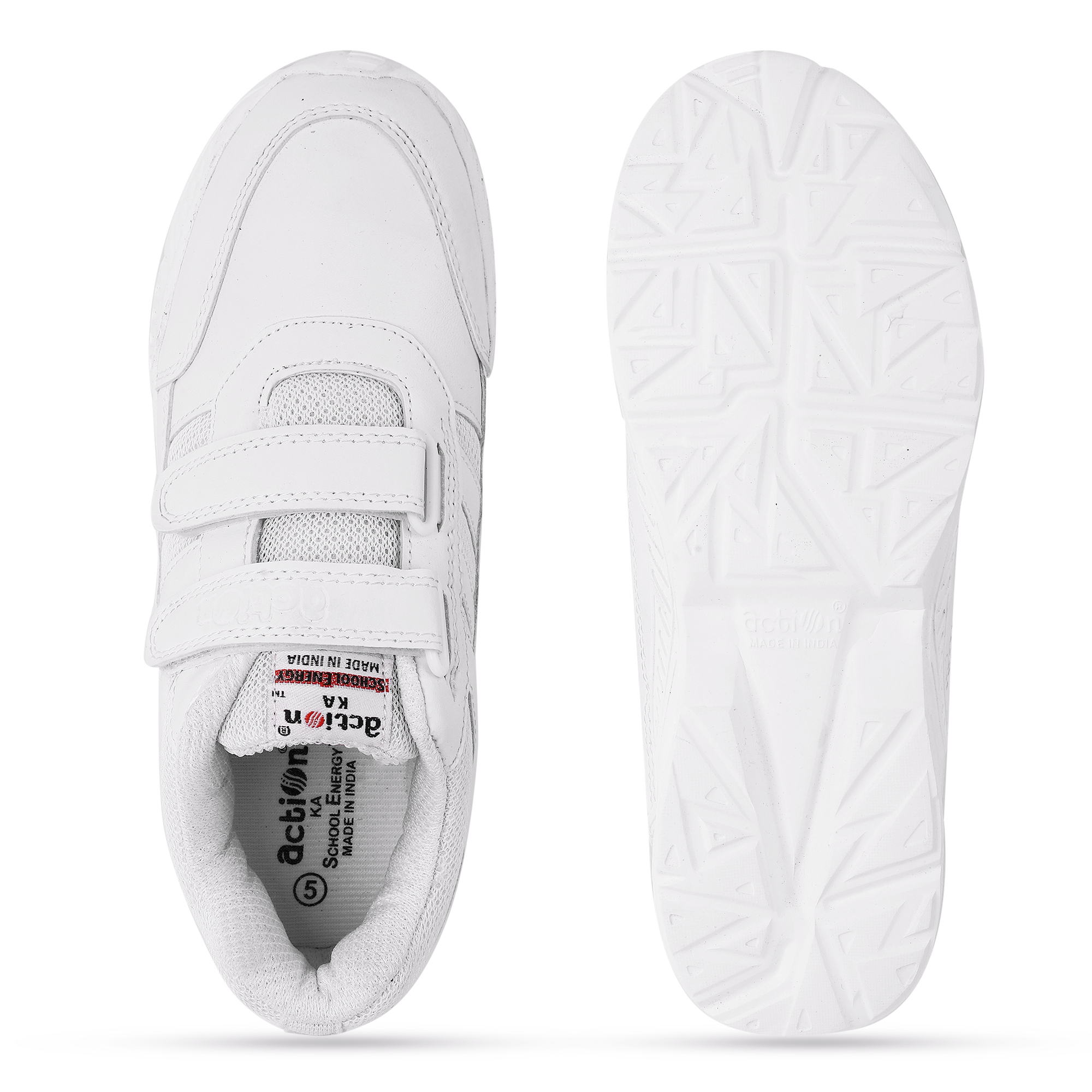 7146 White Action School Energy Shoes