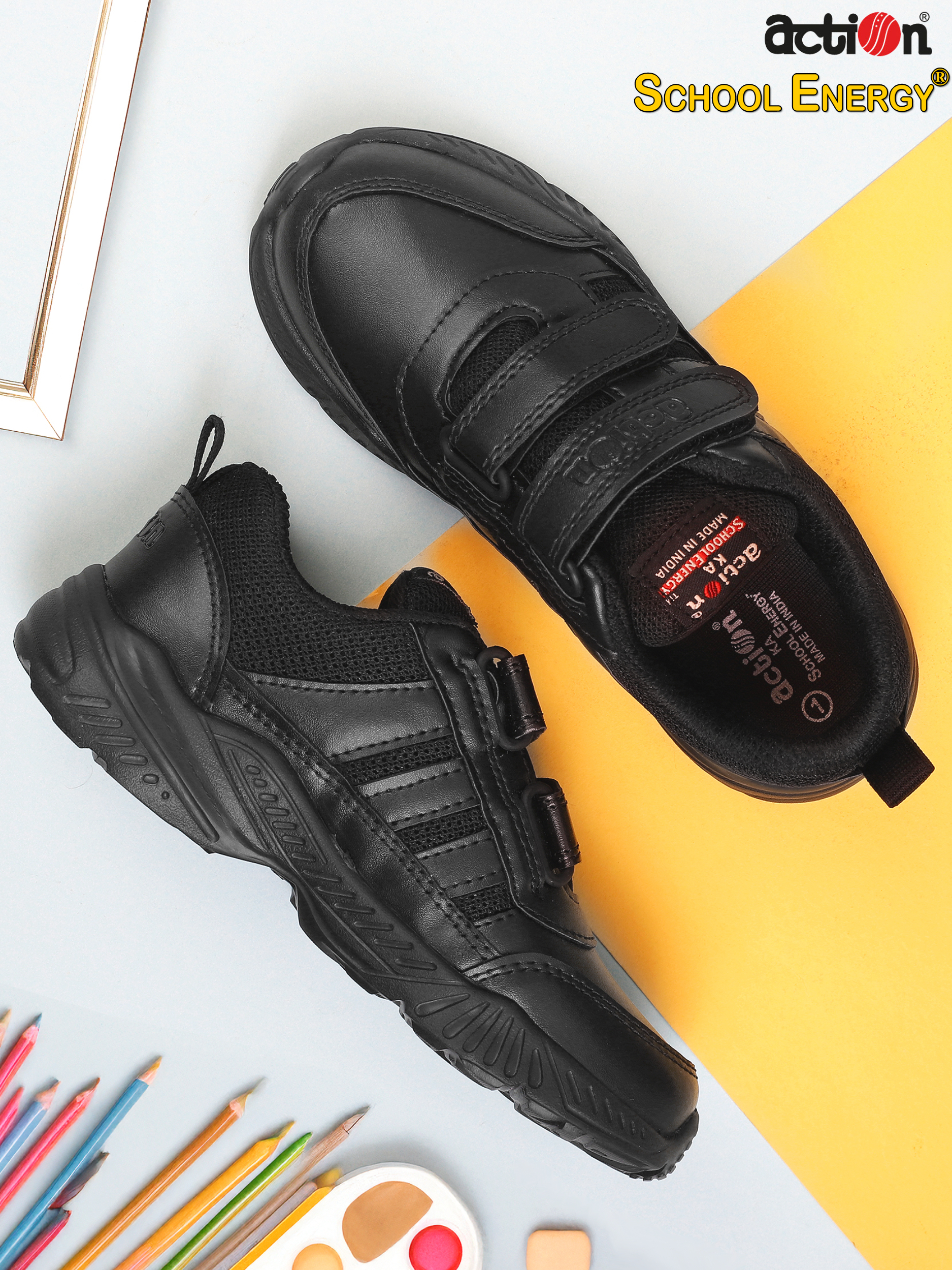 7146 Black Action School Energy Shoes