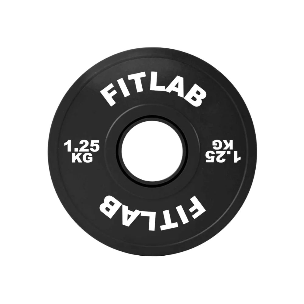 FITLAB Premium Black Fractional Plates - 1.25kg (Pair)