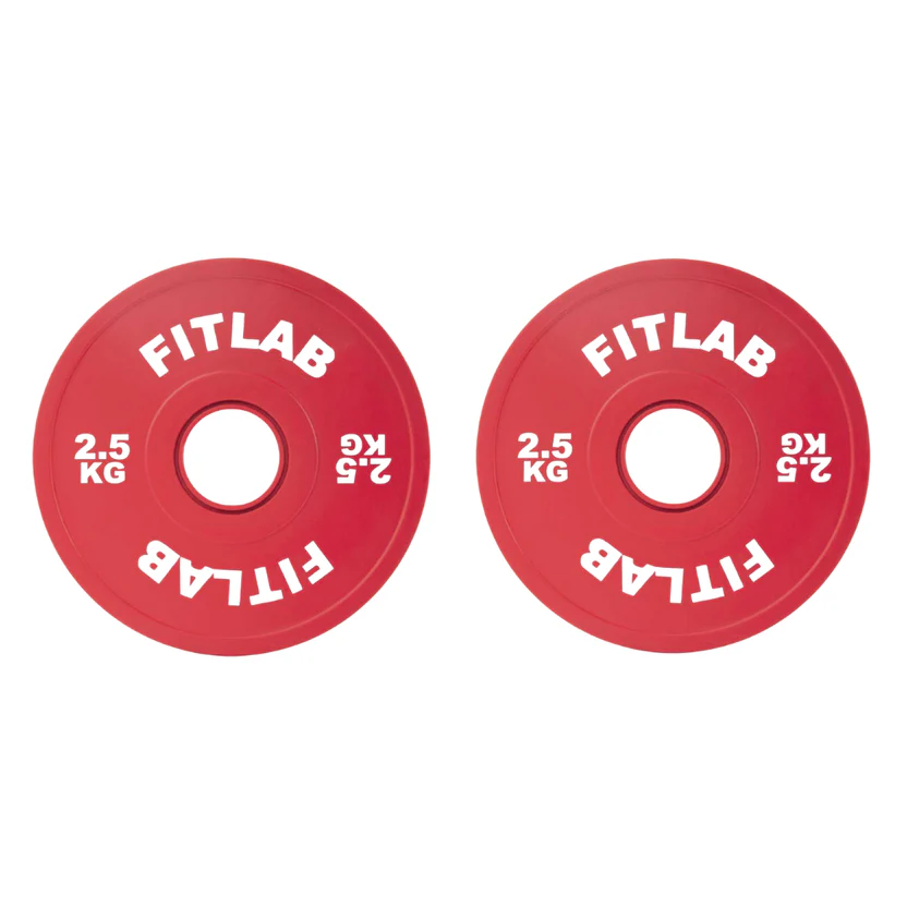 FITLAB Premium Coloured Fractional Plates - 2.5kg (Pair)