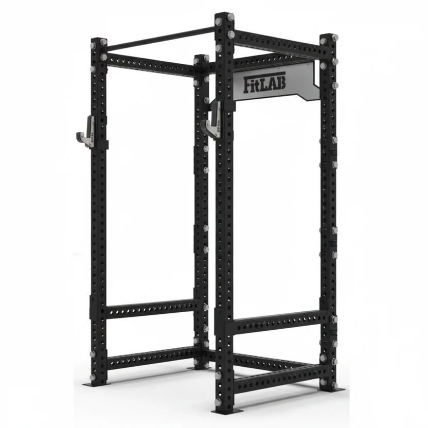 FITLAB Pro Squat Rack Bundle | Commercial Grade Power Cage