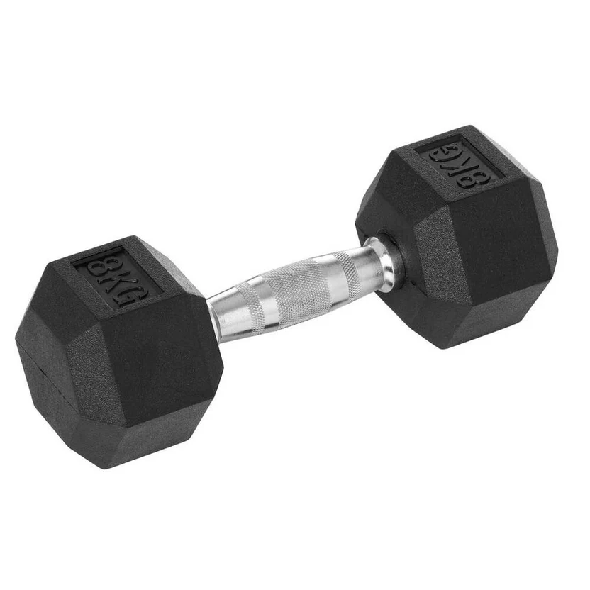 Rubber Hex Dumbbells (Sold as Pair)