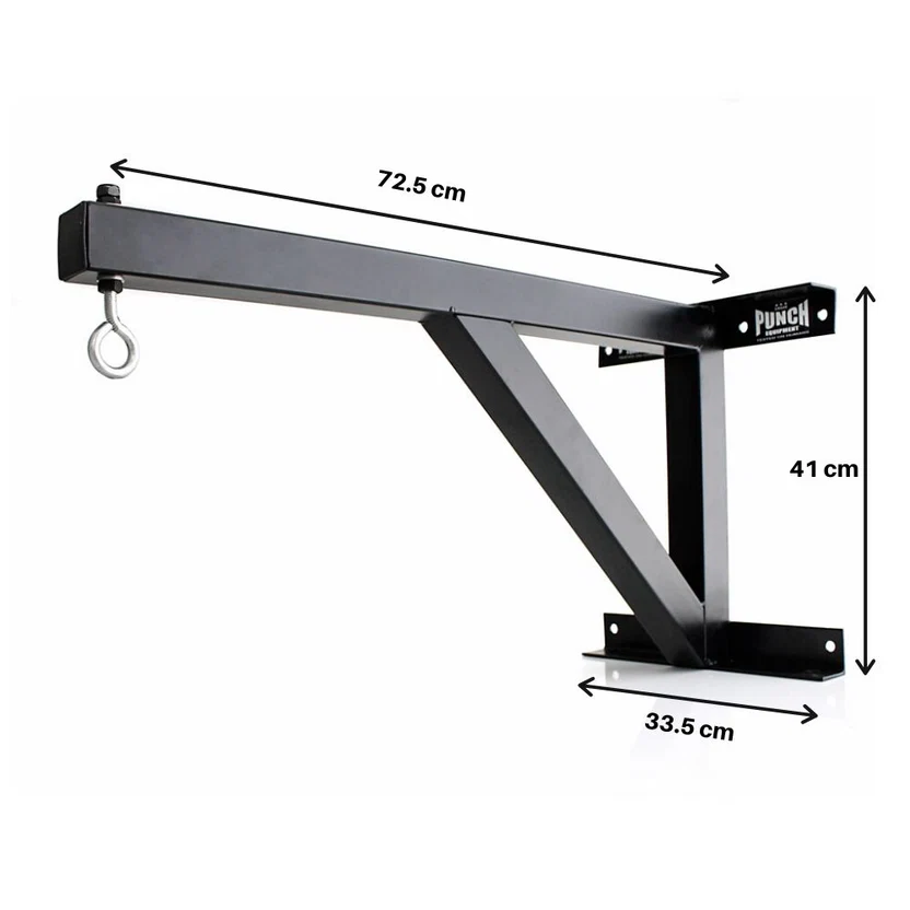 BOXING BAG WALL BRACKET - COMMERCIAL GRADE - BLACK
