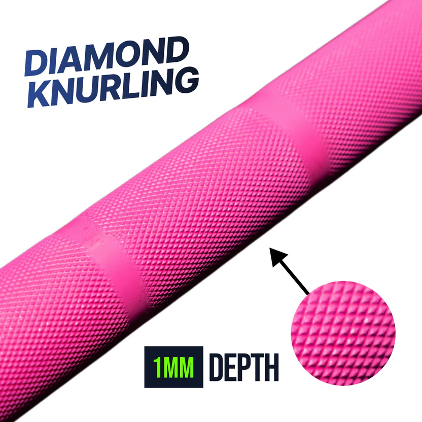 FITLAB 7' Olympic Pink Women's Barbell | 15kg