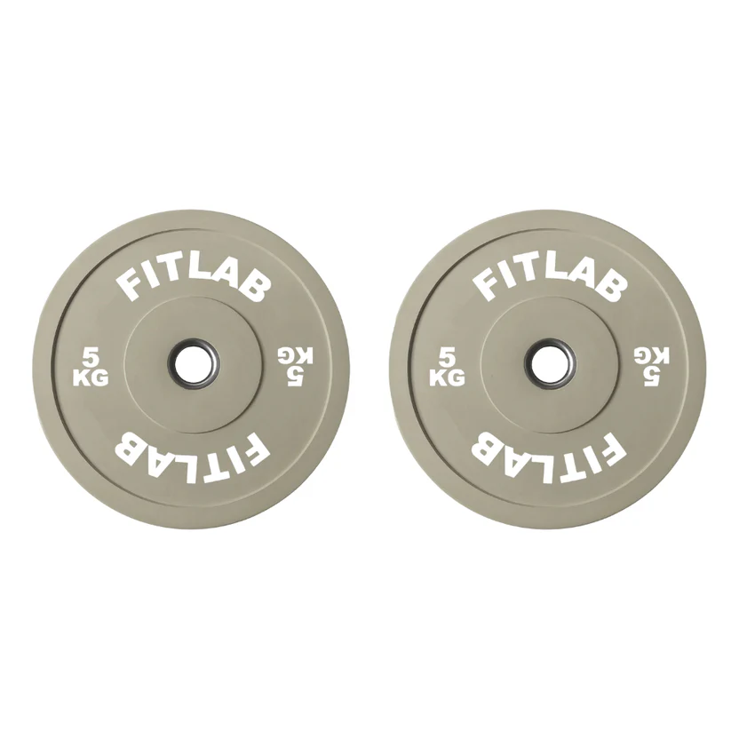 FITLAB Premium Coloured Bumper Plates - 5kg (Pair)