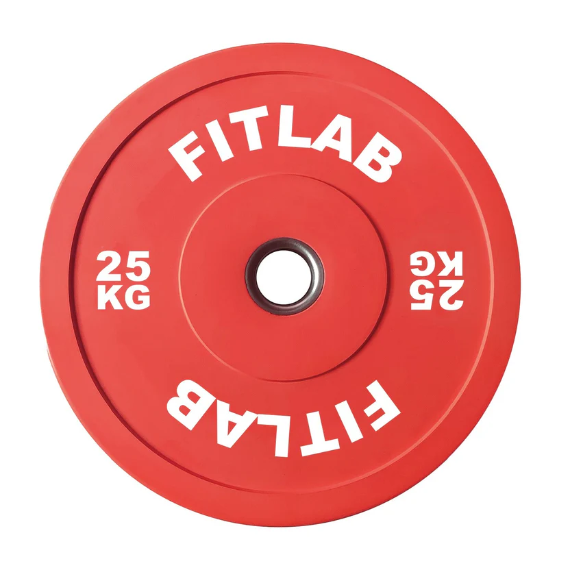 FITLAB Premium Coloured Bumper Plates - 25kg (Pair)