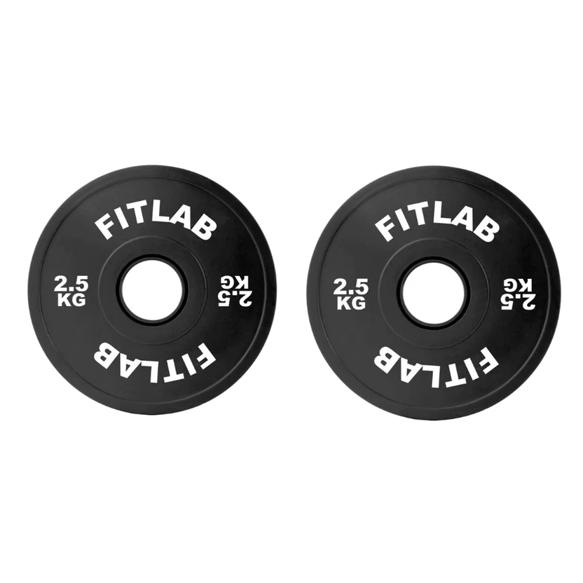 FITLAB Premium Black Fractional Plates - 2.5kg