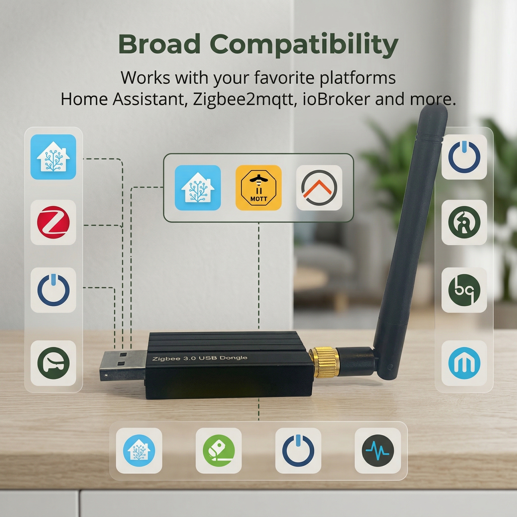 ACCAROS ZBDongle-P Zigbee 3.0 MQTT Hub