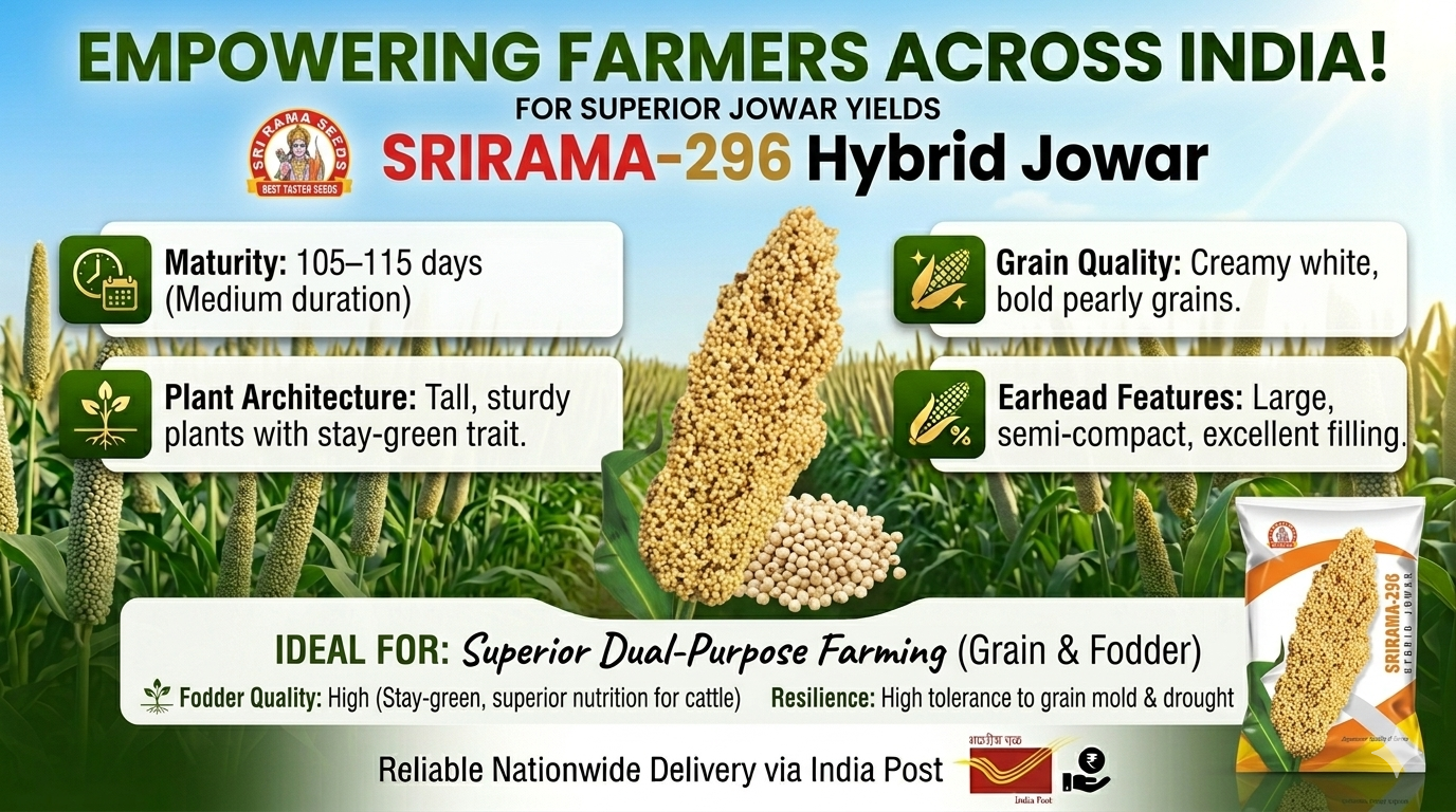 Srirama-296 Hybrid Jowar Seeds