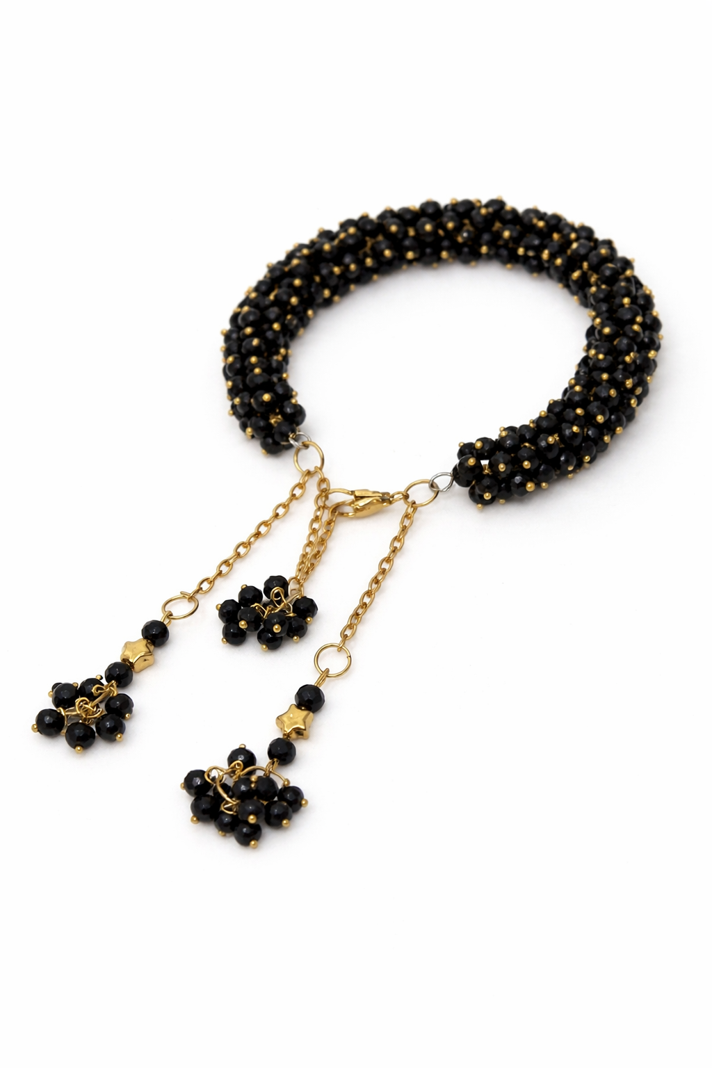 Black Beaded Bracelet