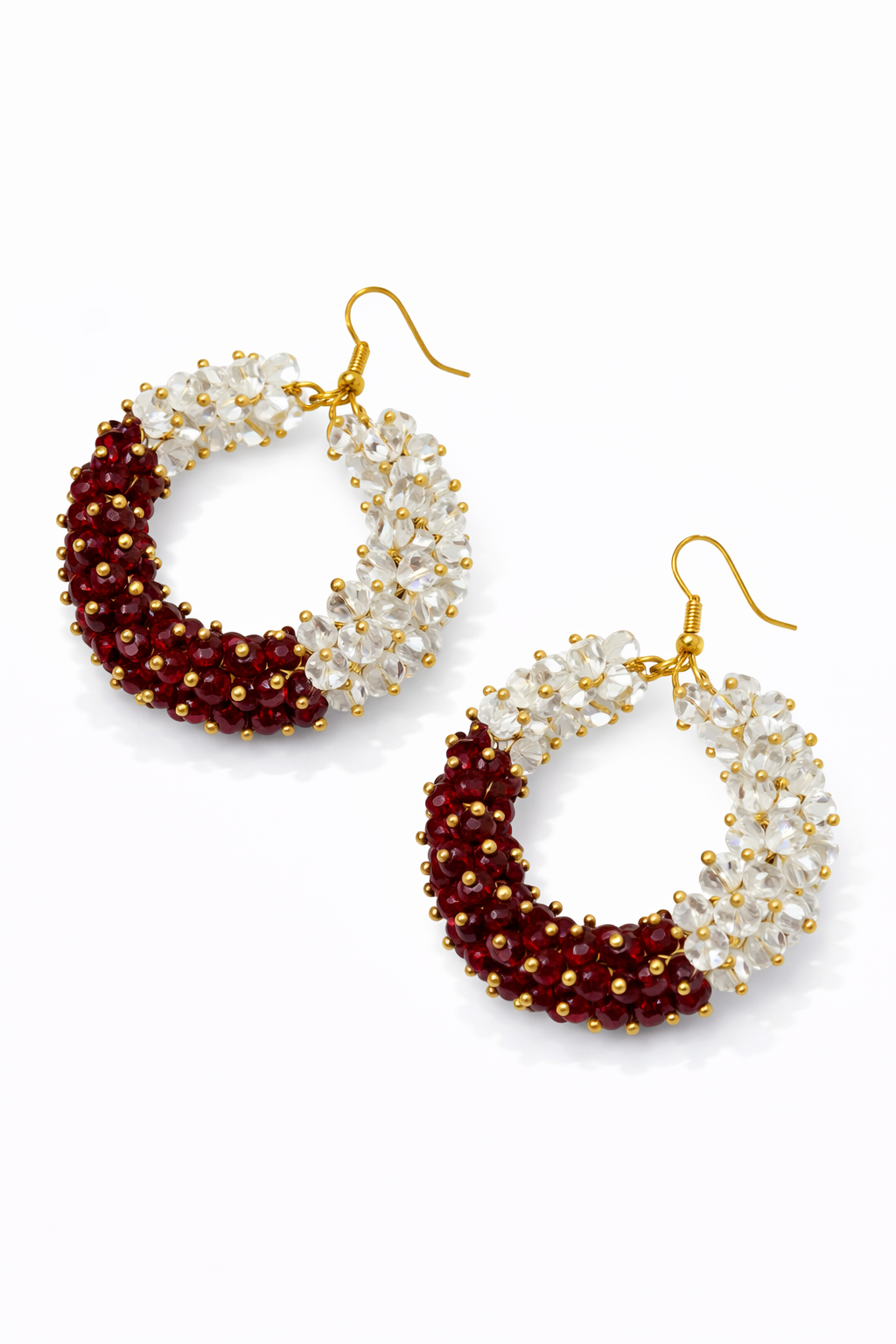 Beaded Hoop Earrings