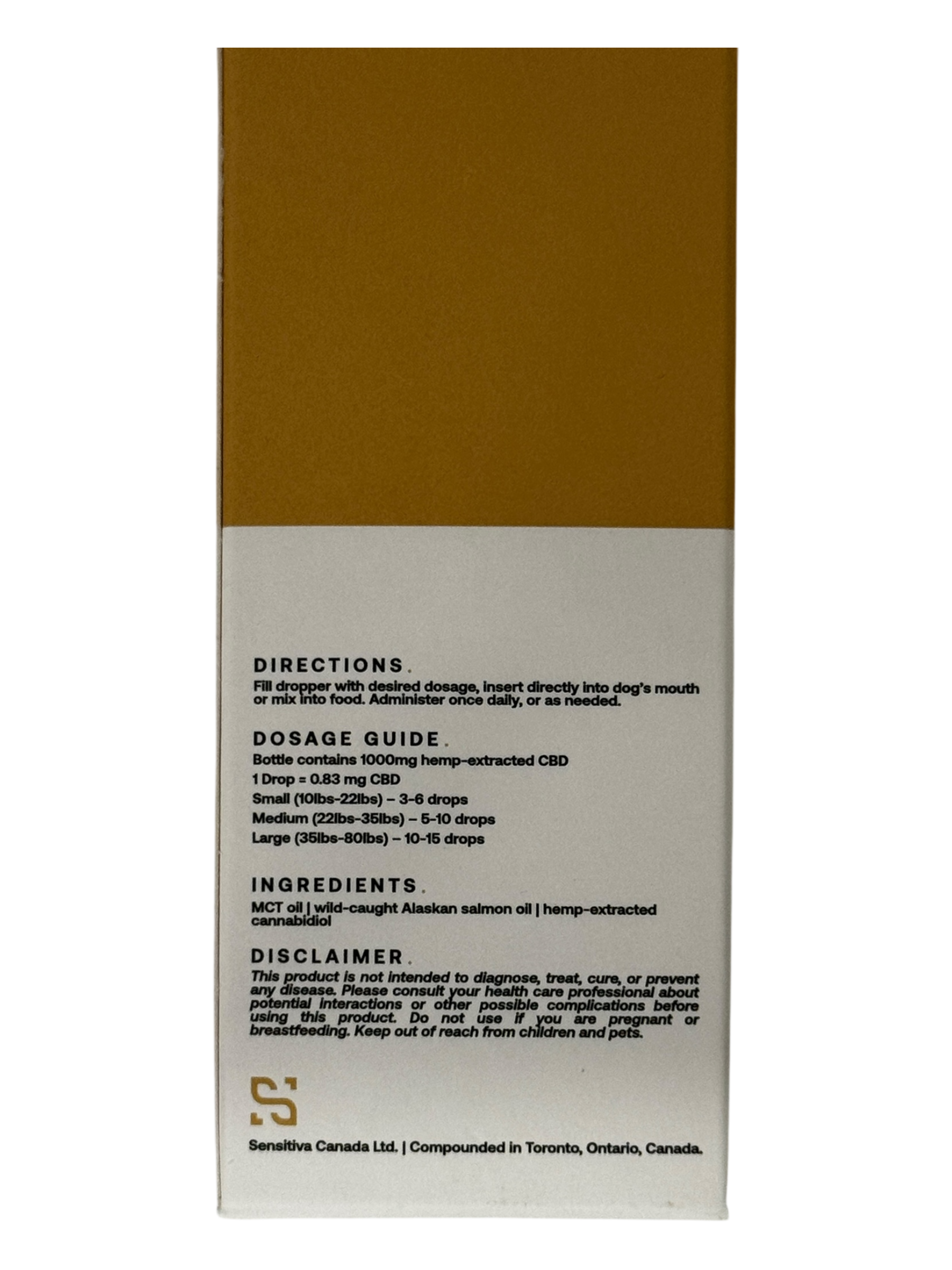 Paws Canine Wellness Tincture - CBD 2000