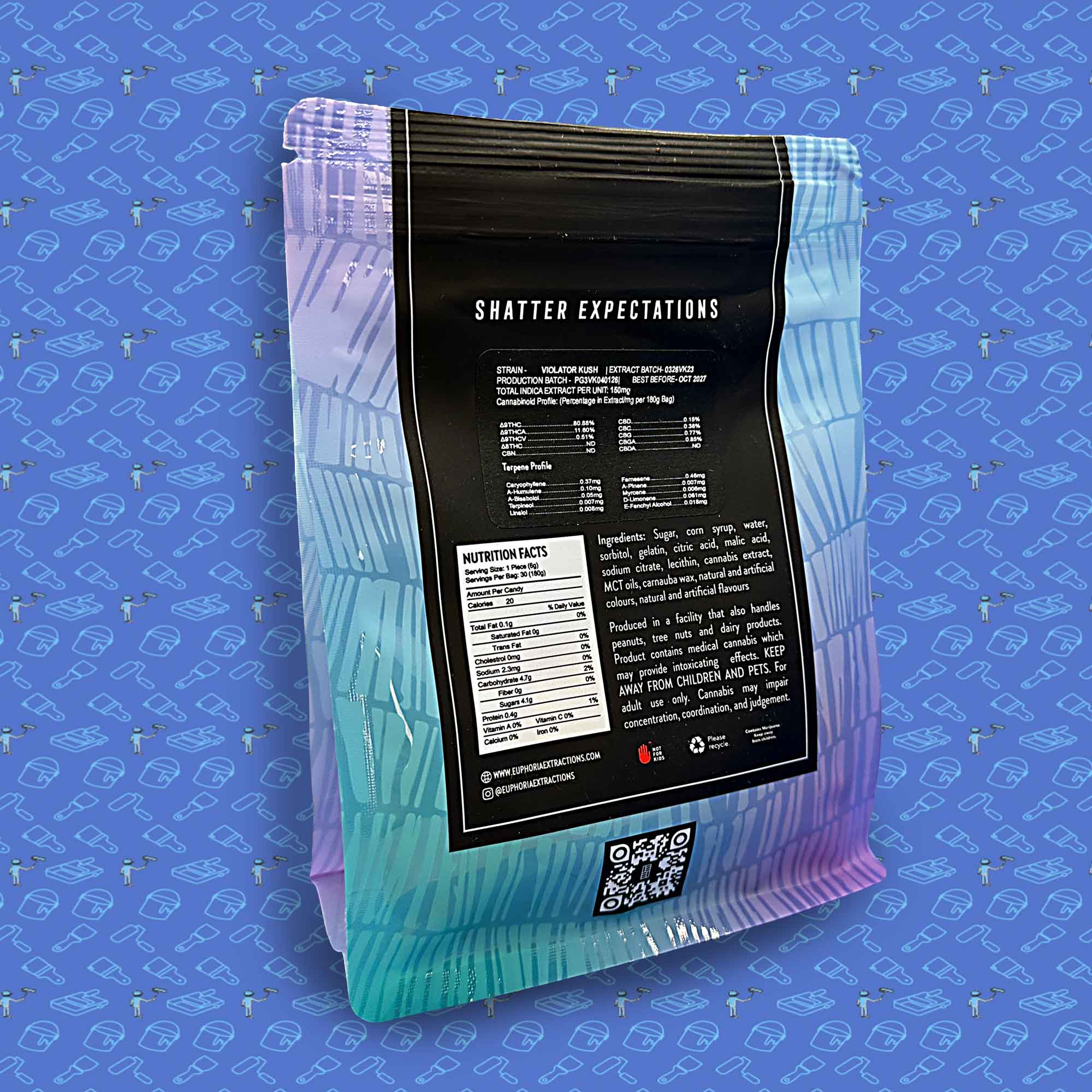 Euphoria Shatter Chews THC150