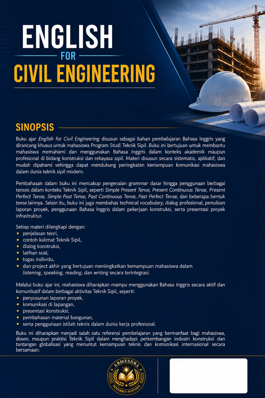 English for Civil Engineering: Bahasa Inggris Dasar