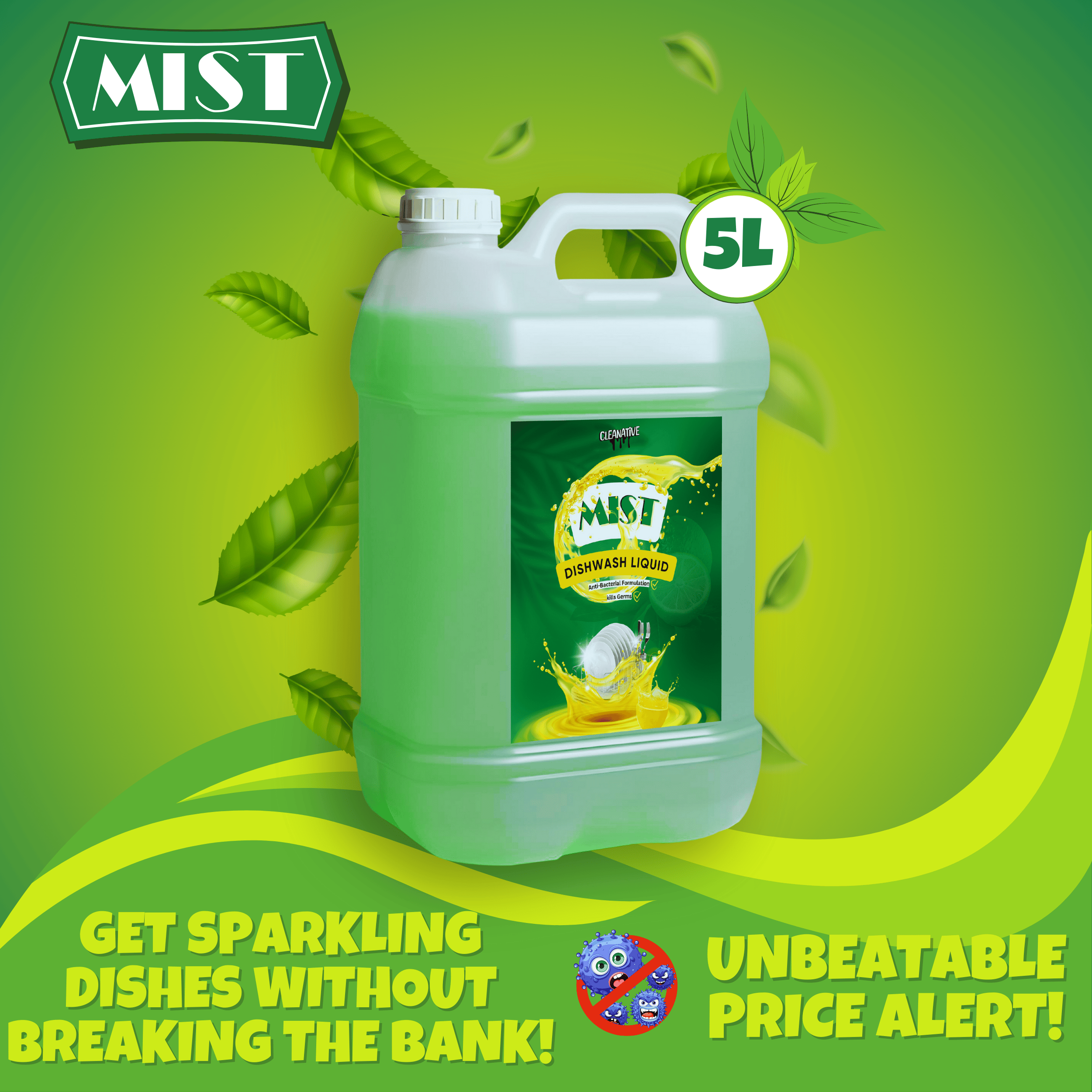 MIST Dishwash Liquid 5L