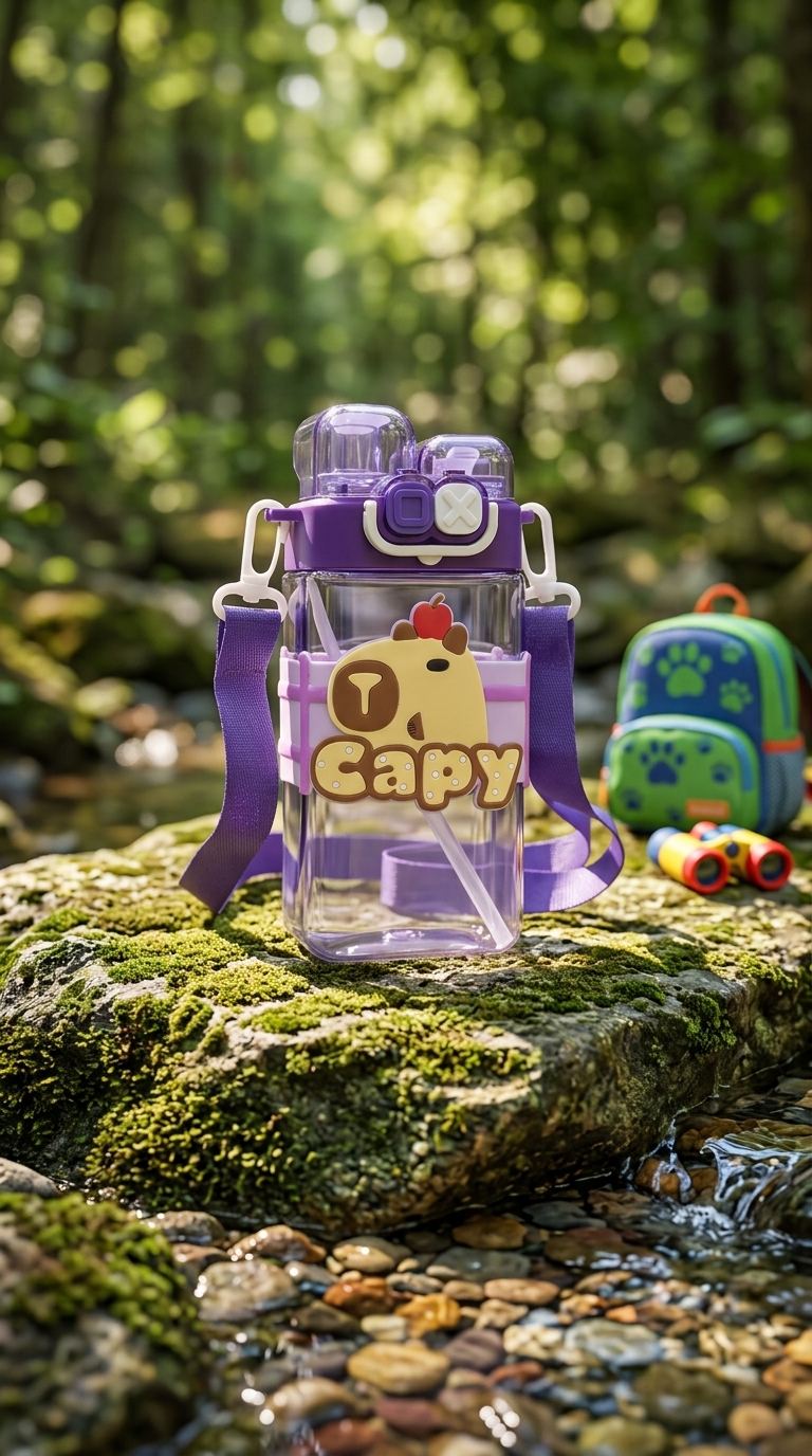 Cute Character Plastic Water Bottle