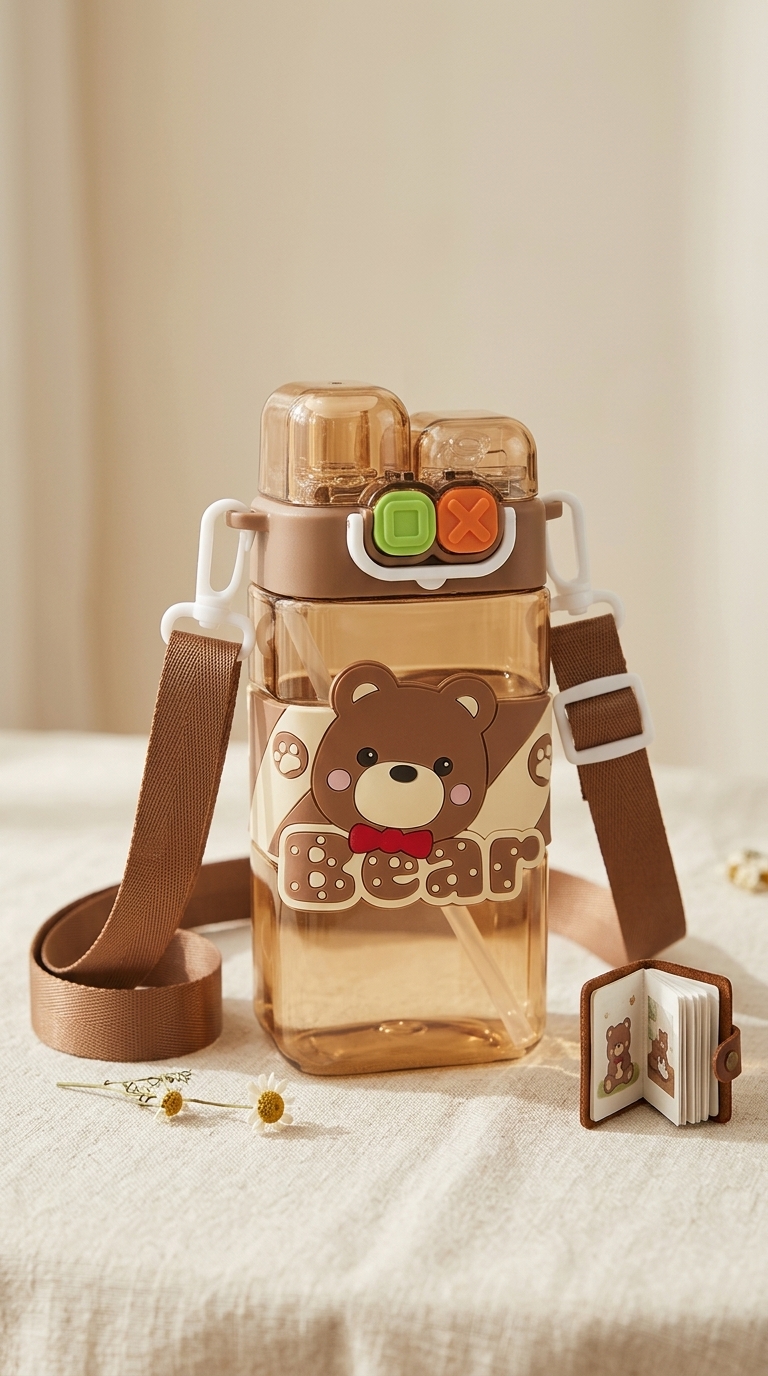 Cute Character Plastic Water Bottle